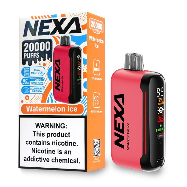 Best Deal NEXA N20000 Rechargeable Disposable 20mL Watermelon Ice