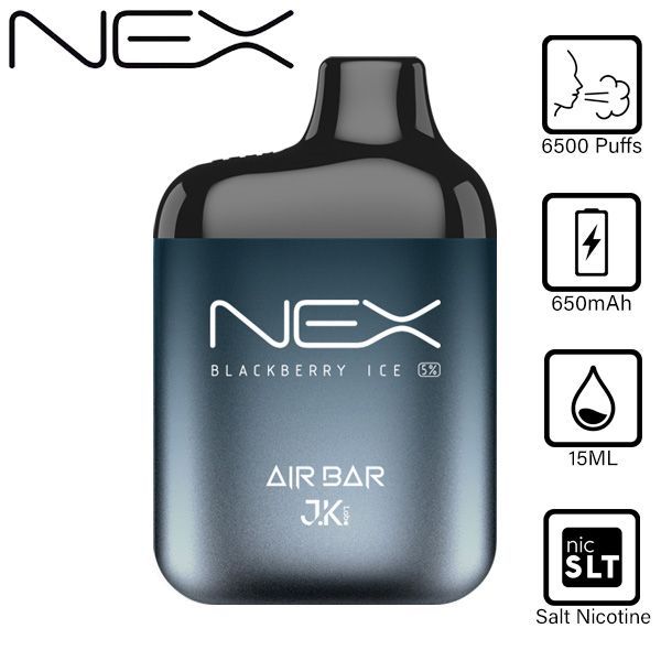 Best Deals Air Bar NEX 6500 Puffs Disposable Vape 10-Pack Best Flavor Blackberry Ice