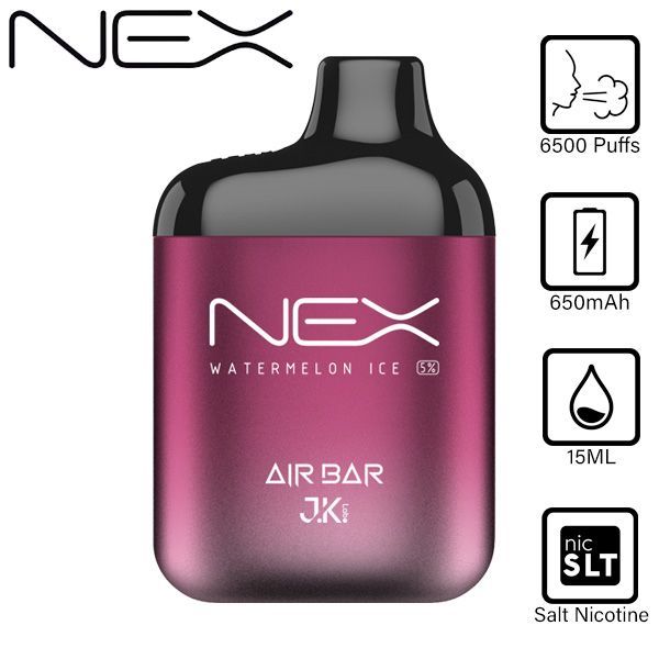 Best Deals Air Bar NEX 6500 Puffs Disposable Vape 10-Pack Best Flavor Watermelon Ice