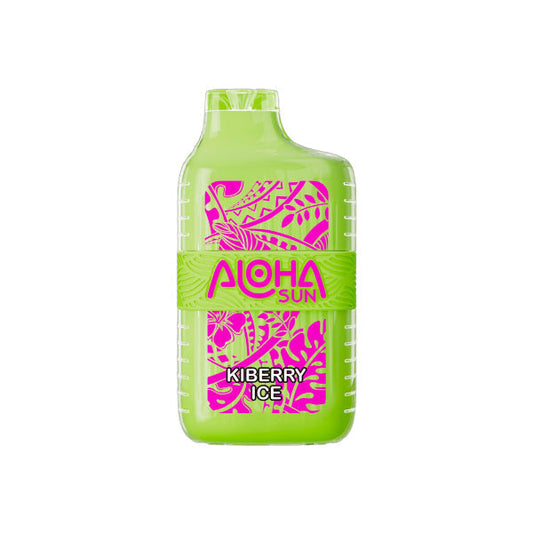 Best Deals Aloha Sun 7000 Puffs Vape Disposable 15mL Best Flavor Kiberry Ice