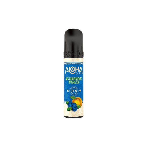 Best Deal Aloha Sun TFN Single Disposable Vape 8mL Blueberry Peach