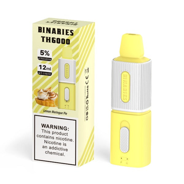 Best Deal HorizonTech Binaries Cabin TH6000 Puffs Disposable Vape 12mL Lemon Meringue Pie