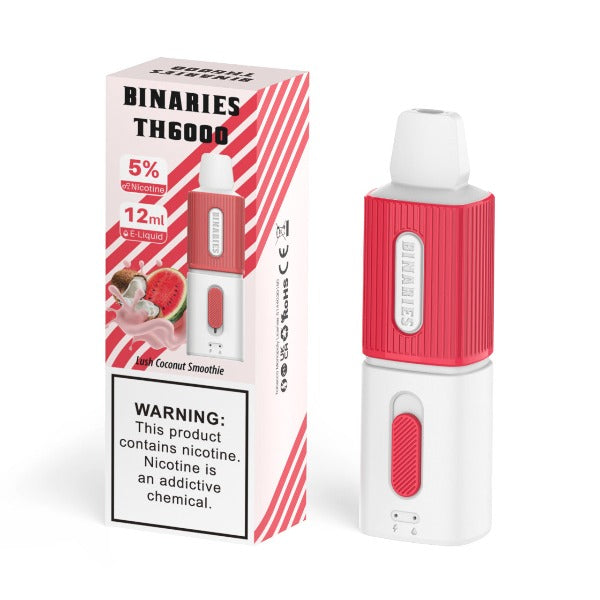 Best Deal HorizonTech Binaries Cabin TH6000 Puffs Disposable Vape 12mL Lush Coconut Smoohie