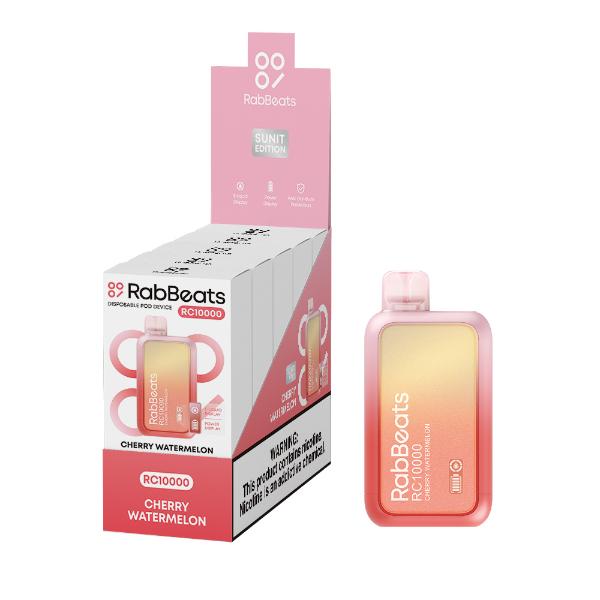 Best Deal RabBeats RC10000 10000 Puffs Disposable Vape 18mL Cherry Watermelon