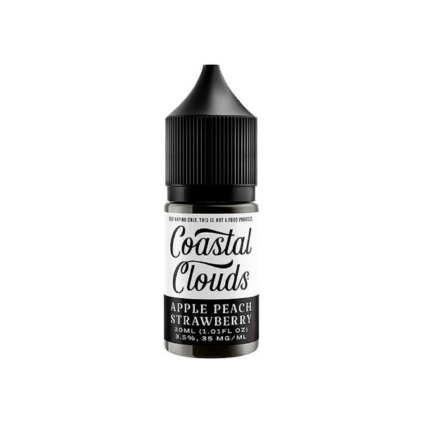 Coastal Clouds Salt 30ML Vape Juice Best Flavor Apple Peach Strawberry