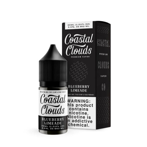 Coastal Clouds Salt 30ML Vape Juice Best Flavor Blueberry Limeade