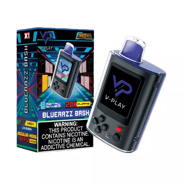 Best Deal CraftBox V-Play 20K Puffs Rechargeable Disposable vape 25mL - Bluerazz Bash