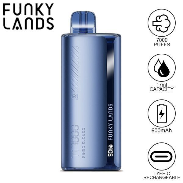 Best Deal Funky Lands Ti7000 Puffs Disposable Vape 12.8mL - Rindo Cloud