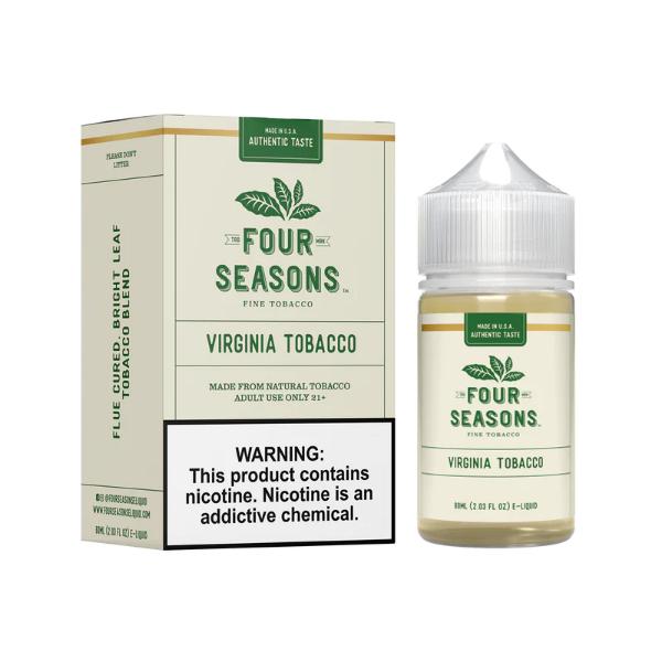 Four Seasons 30mL Vape Juice Best Flavor Virginia Tobacco