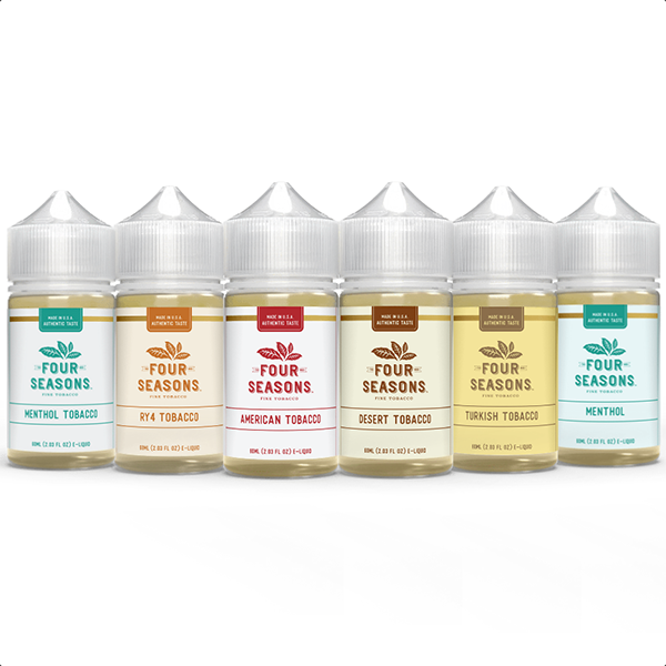 Four Seasons 60mL Vape Juice Best Flavors Menthol Tobacco RY4 Tobacco American Tobacco Desert Tobacco Turkish Tobacco Menthol