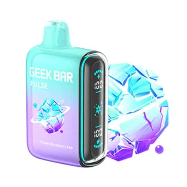 Best Deal Geek Bar Pulse 15,000 Puffs Recharge Vape 16mL Frozen Blackberry Fab