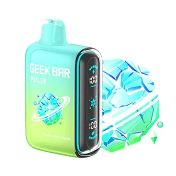 Best Deal Geek Bar Pulse 15,000 Puffs Recharge Vape 16mL frozen  Cherry Apple