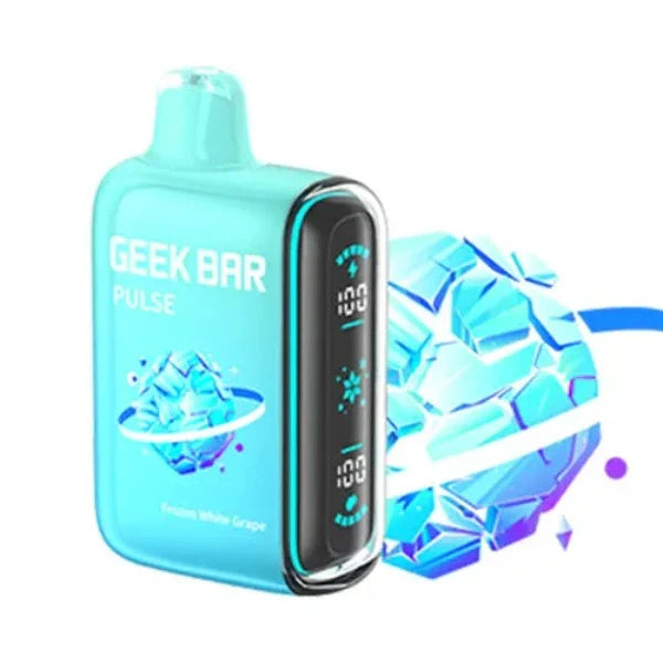 Best Deal Geek Bar Pulse 15,000 Puffs Recharge Vape 16mL Frozen White Grape