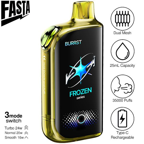 Best Deal Fasta Burrst 35,000 Puffs Disposable Vape 25mL 5 Pack - Mexican Mango