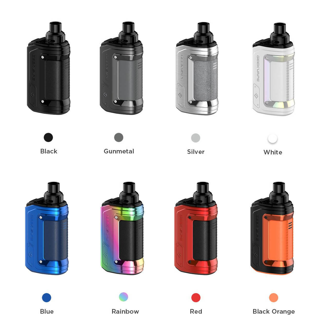 GeekVape Aegis Hero 2 Kit Best Colors Black Gunmetal Silver White Blue Rainbow Red Black Orange