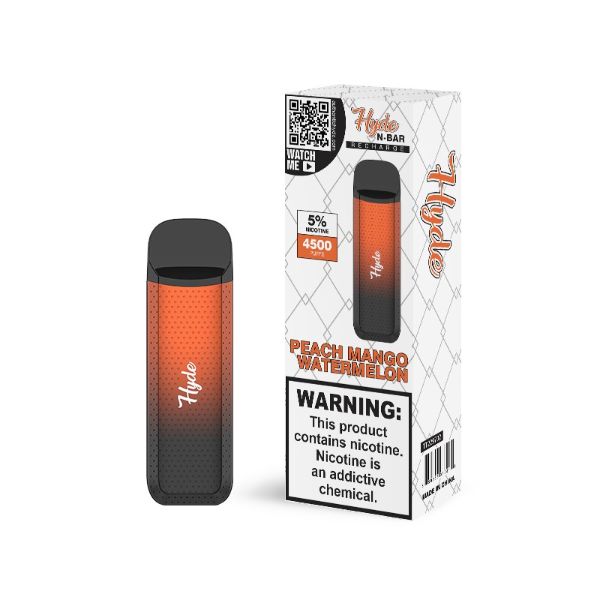 Hyde N-Bar Recharge Single Disposable Vape 13mL Best Flavor Peach Mango Watermelon