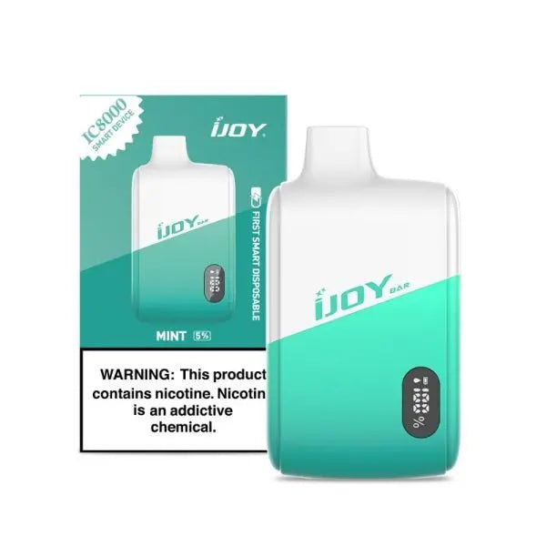 iJoy Bar IC8000 8000 Puffs Rechargeable Disposable Vape 18mL Mint