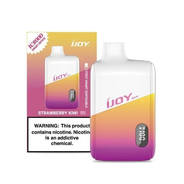 iJoy Bar IC8000 8000 Puffs Rechargeable Disposable Vape 18mL Strawberry Kiwi