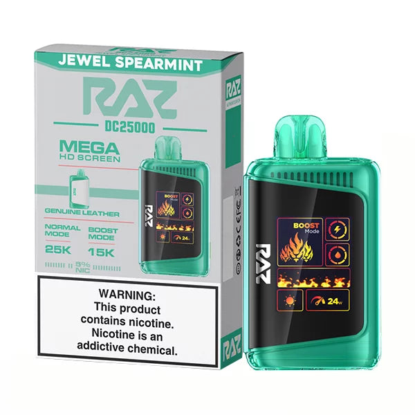 Best Deal RAZ DC25K 25,000 Puffs Rechargeable Vape 16mL - Jewel Spearmint