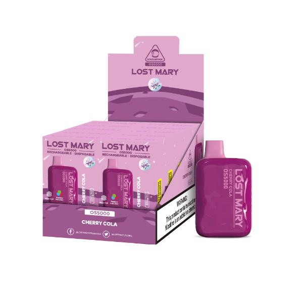 Best Deal Lost Mary OS5000 Disposable Vape by Elf Bar 10-Pack 13mL Cherry Cola