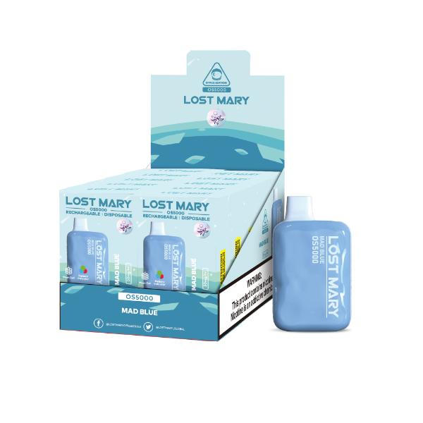 Best Deal Lost Mary OS5000 Disposable Vape by Elf Bar 10-Pack 13mL Mad Blue