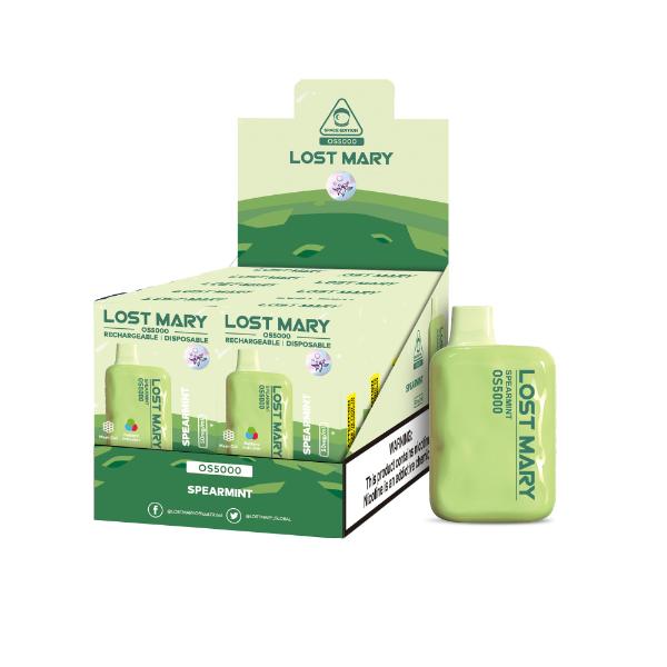 Best Deal Lost Mary OS5000 Disposable Vape by Elf Bar 10-Pack 13mL Spearmint