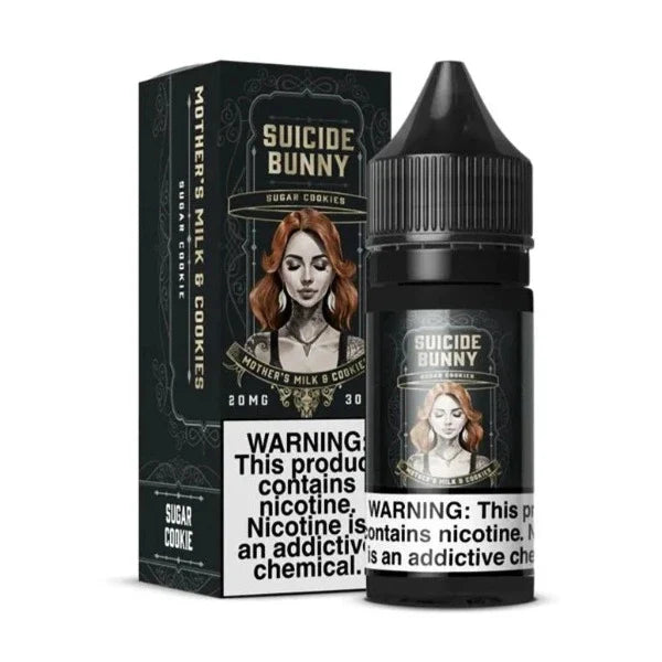 Best Deal Suicide Bunny Salt E-Liquid Vape Juice 30mL (Salt Nic) Mother's Milk and Cookies