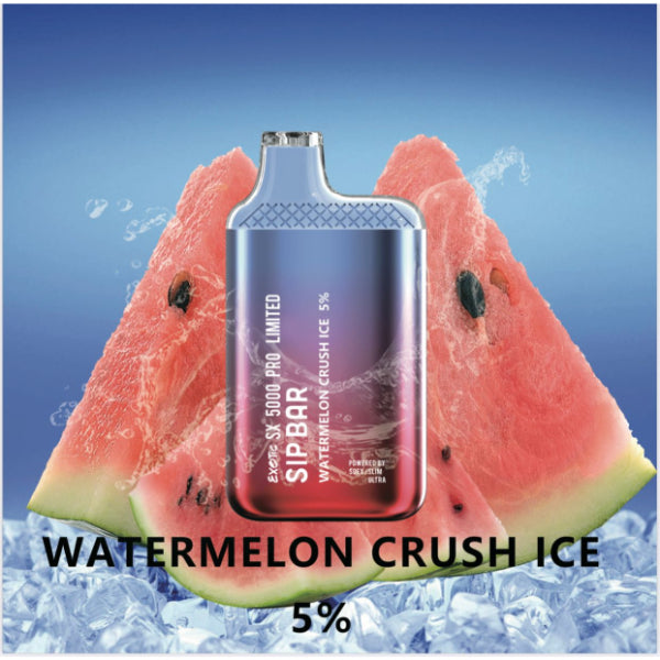Exotic Sip Bar SX 5000 Puffs Disposable Vape Best flavors - Watermelon Crush Ice