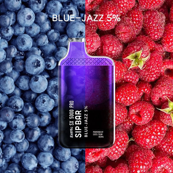 Exotic Sip Bar SX 5000 Puffs Disposable Vape Best flavors - Blue Jazz
