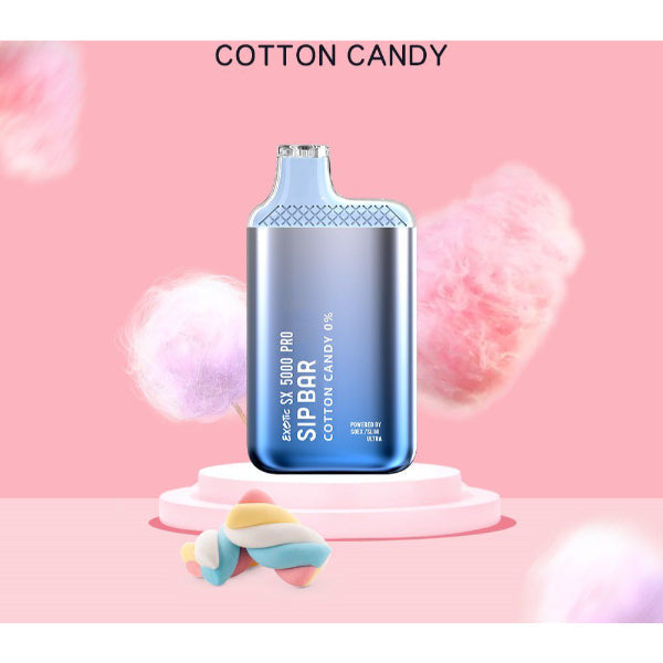 Exotic Sip Bar SX 5000 Puffs Disposable Vape Best flavors - Cotton Candy