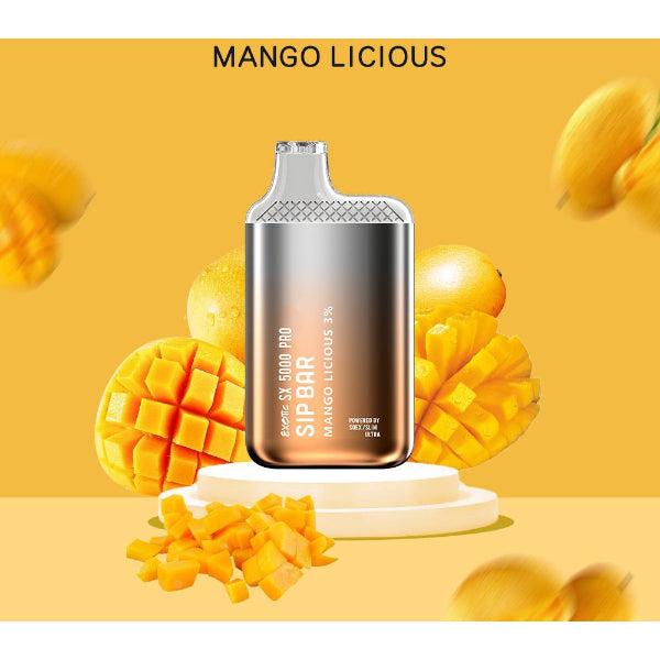 Exotic Sip Bar SX 5000 Puffs Disposable Vape Best flavors - Mango Licious