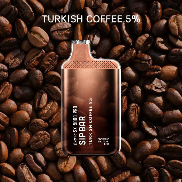 Exotic Sip Bar SX 5000 Puffs Disposable Vape Best flavors - Turkish Coffee