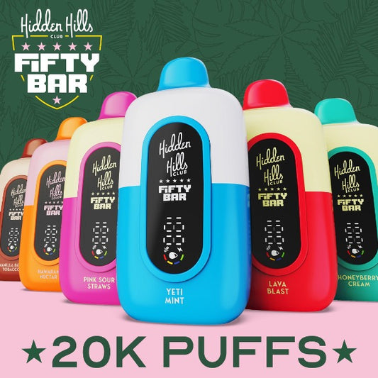 Best Deal Hidden Hills x Fifty Bar 20K Disposable Vape
