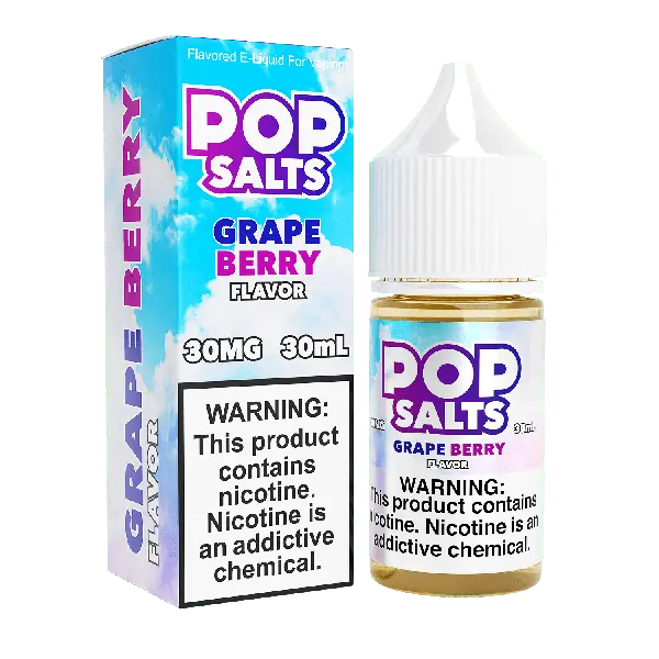 Best Deal Pop Salts E-Liquid 30mL Salt Nic Grape Berry