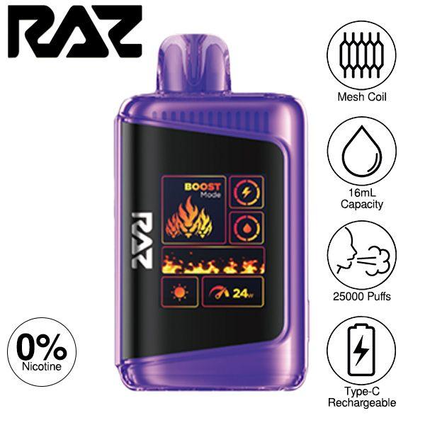 Best Deal Raz LTX Zero 25000 Disposable Vape 16mL - Bangin Sour Berries