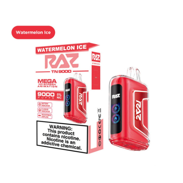 RAZ TN9000 9000 Puffs Disposable Vape 12mL Best Flavor Watermelon Ice