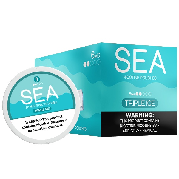 Best Deal SEA Semi-Dry Nicotine Pouches 5 Pack - Triple Ice