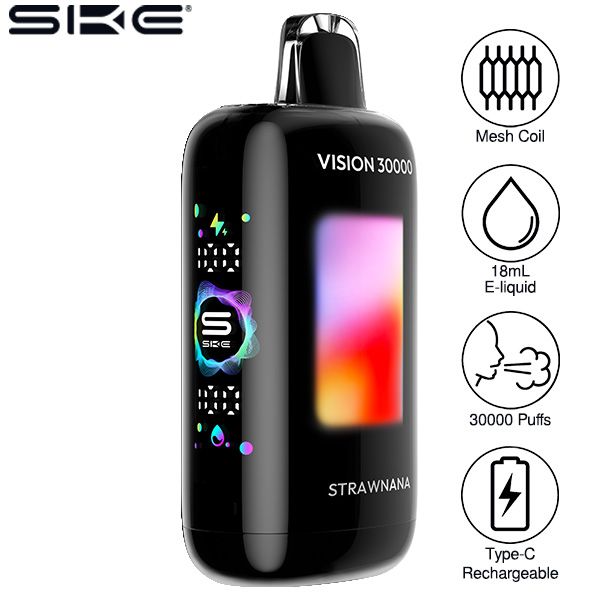 Best Deal SKE Vision 30000 Puff Disposable Vape 18mL 5 Pack - Strawnana