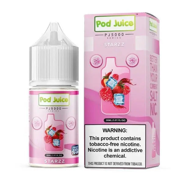 Best Deal Pod Juice TFN PJ5000 Salt Vape E-Liquid 30mL (Salt Nic) - Starzz