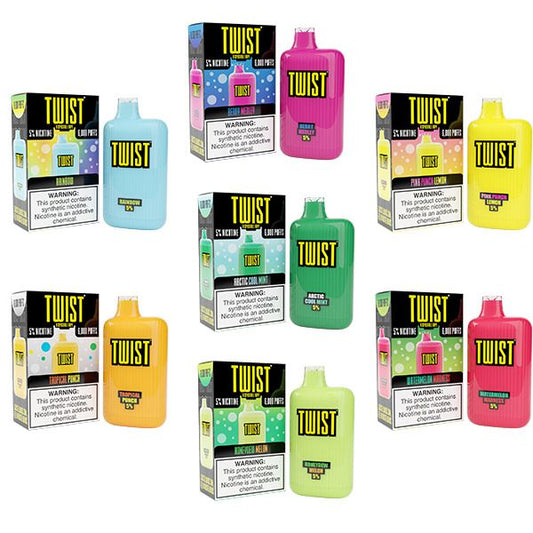 Twist 6000 Puffs Disposable Vape 15mL Best Flavors