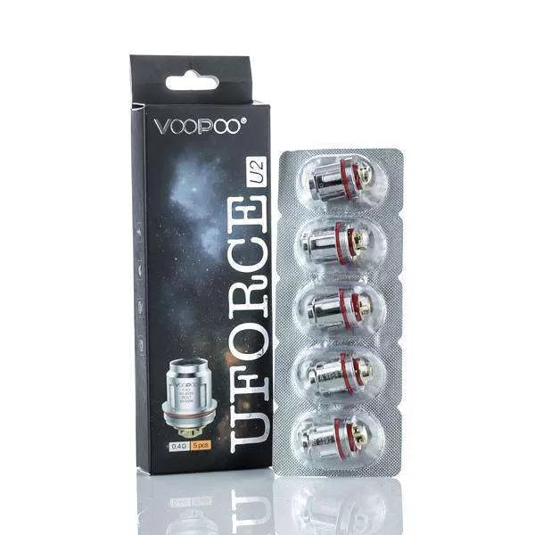 VooPoo Replacement Coil VooPoo UFORCE U2 Replacement Coil Pack - Pack of 5 - 0.4 ohm VooPoo UFORCE Replacement Coil Pack